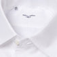 Weißes Hemd mit Revers-Kragen aus Baumwolle und Leinen - Collo Positano