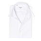 Weißes Hemd mit Revers-Kragen aus Baumwolle und Leinen - Collo Positano