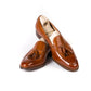 Loafer "Classic Tassel" aus cognacbraunem Kalbsleder - reine Handarbeit