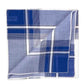 Blaues Taschentuch "Positano" aus reiner Baumwolle