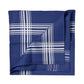 Blau gemustertes Taschentuch "Montmartre" aus Baumwolle