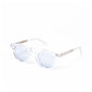 Sonnenbrille "WELT Transparent" mit hellblauen Gläsern - Handarbeit