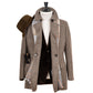 Peacoat "Spina Lusso" made of Pure Cashmere—Entirely Handcrafted