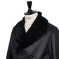 Leather jacket "Shearling Peacoat" made from grown lambskin - handmade