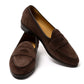 Baudoin & Lange x MJ: Sagan-Loafer "Ivy Ginko" aus Kalbsvelours - Handmade