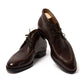 Split-Toe-Bootee "Apron-Chukka" made of Dark Brown Grain Calfskin  "Russian Calf" - purely handmade