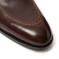 Split-toe boat "Apron-Chukka" made of dark brown grained calfskin "Russian Calf" - pure handwork