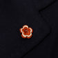 Knopflochblume "Fiore Ruggine" - Handarbeit