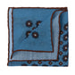 "Medaglioni Incornicato" handkerchief made from a luxurious wool blend - hand-rolled