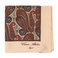 Limited Edition: "Grande Fantasia Cashemire" patterned handkerchief made from pure silk - hand-rolled