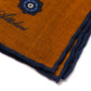 "Medaglioni Incornicato" handkerchief made from a luxurious wool blend - hand-rolled