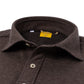 Nougat brown polo shirt "JFK" made of cotton and cashmere - purely handcrafted