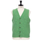 Glenugie exclusive x MJ: "Sport Waistcoat" vest made from pure wool - Circulate Knit Pure Soft Shetland