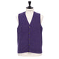 Glenugie exclusive x MJ: "Sport Waistcoat" vest made from pure wool - Circulate Knit Pure Soft Shetland