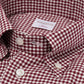 Checked "Royal Twill" shirt with button-down collar and sports cuff - handmade