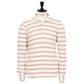 Striped polo shirt "Marcello" made of cotton and wool - handmade