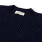 Dunkelblauer Pullover "Joss Earl" aus reiner Lambswool - 8 Ply