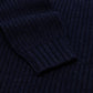 Dark blue "Joss Earl" sweater made from pure lambswool - 8 ply