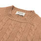 MJ Exclusive: "Crew Cable-Rib" sweater made from pure Geelong Lambswool - 3 Ply