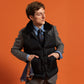 Rocky Mountain Featherbed x MJ: Down vest "Christy Vest" with lambskin collar