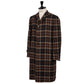 "Double tartan" coat made from pure cashmere - handmade