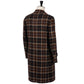 "Double tartan" coat made from pure cashmere - handmade