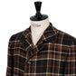 "Double tartan" coat made from pure cashmere - handmade