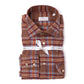 "Western Check" sports shirt in brushed vintage cotton flannel - Linea Passion