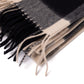 Joshua Ellis x MJ: Checked "Ripple Plain Stole" scarf made from pure Scottish cashmere