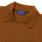 Vintage knit polo sweater made from the finest 1-ply cashmere - Handmade