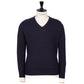 Pullover "Oxton Vee" aus feinem schottischen 1 Ply-Kaschmir