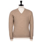 Jumper "Oxton Vee" made from fine scottish 1 Ply cashmere