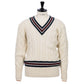 Fox Brothers x MJ: Original Cricket Pullover "Fox Club" aus britischer Wolle