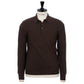 Exclusively for Michael Jondral: "Sportman" dark brown knitted polo made from the finest Scottish cashmere