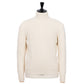 Exclusively for Michael Jondral: creamy white turtleneck sweater made from Scottish 4-ply cashmere