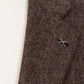 Brown "Il Cacciatore Moderno" jacket made from Scottish wool - handmade