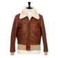 Chapal Paris x MJ: "Bomber USAAF" aviator jacket in lambskin - handmade