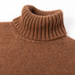 Exclusively for Michael Jondral: Nut brown turtleneck sweater made from Scottish 4-ply cashmere