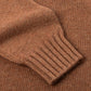 Exclusively for Michael Jondral: Nut brown turtleneck sweater made from Scottish 4-ply cashmere