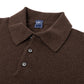 Exclusively for Michael Jondral: "Sportman" dark brown knitted polo made from the finest Scottish cashmere