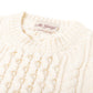 Iconic Aran" sweater made from lambswool and cashmere - Original Knit