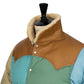 Rocky Mountain Featherbed x MJ: Daunenjacke "Christy Multi-Patch Jacket" mit Lammfellkragen