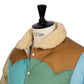 Rocky Mountain Featherbed x MJ: Daunenjacke "Christy Multi-Patch Jacket" mit Lammfellkragen