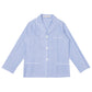 Hellblauer Pyjama "Ángel" aus reiner Oxford-Baumwolle