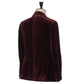 Dunkelrotes Velvet-Sakko "Velluto Elegante" aus Baumwolle - Handarbeit