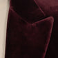 Dunkelrotes Velvet-Sakko "Velluto Elegante" aus Baumwolle - Handarbeit