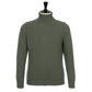 Exclusively for Michael Jondral: Olive Green Turtleneck Sweater made from Scottish 4-Ply Cashmere on