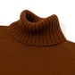 Exclusively for Michael Jondral: Nut Brown Turtleneck Sweater made from Scottish 4-Ply Cashmere