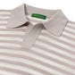 Brigatelli dal 1922 per Michael Jondral: Polo-Shirt "Lucio Stripe" aus reiner Baumwolle - Organic Cotton