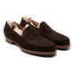 Loafer "American Casual Penny" made of Dark Brown Suede - purely handmade